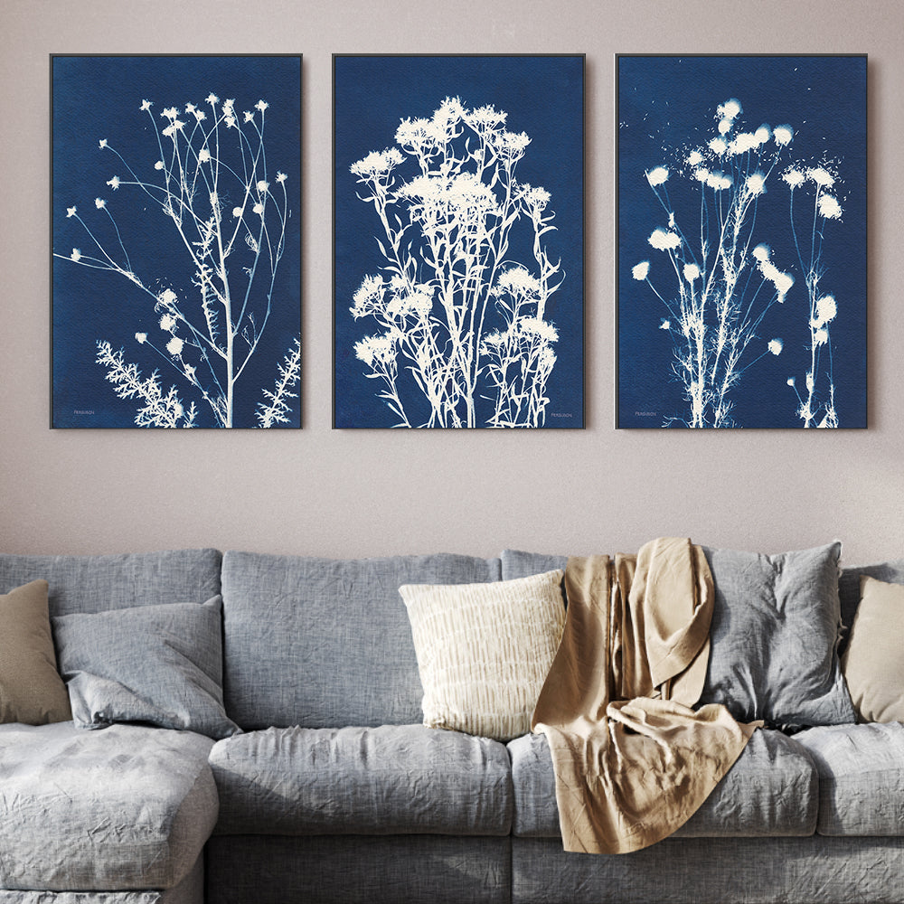 wall-art-print-canvas-poster-framed-Alpine Flowers, Style B, D & F, Set Of 3 , By Kathy Ferguson-GIOIA-WALL-ART