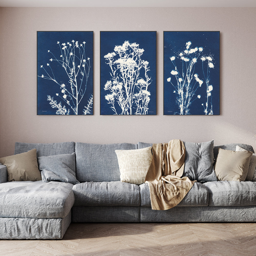 wall-art-print-canvas-poster-framed-Alpine Flowers, Style B, D & F, Set Of 3 , By Kathy Ferguson-GIOIA-WALL-ART