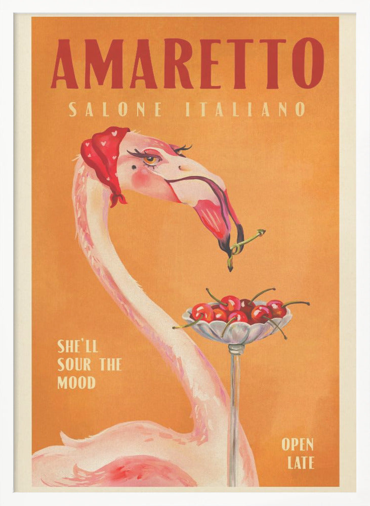 wall-art-print-canvas-poster-framed-Amaretto Flamingo Art Deco Italian Cafe Travel Art , By Brett Gramse-3