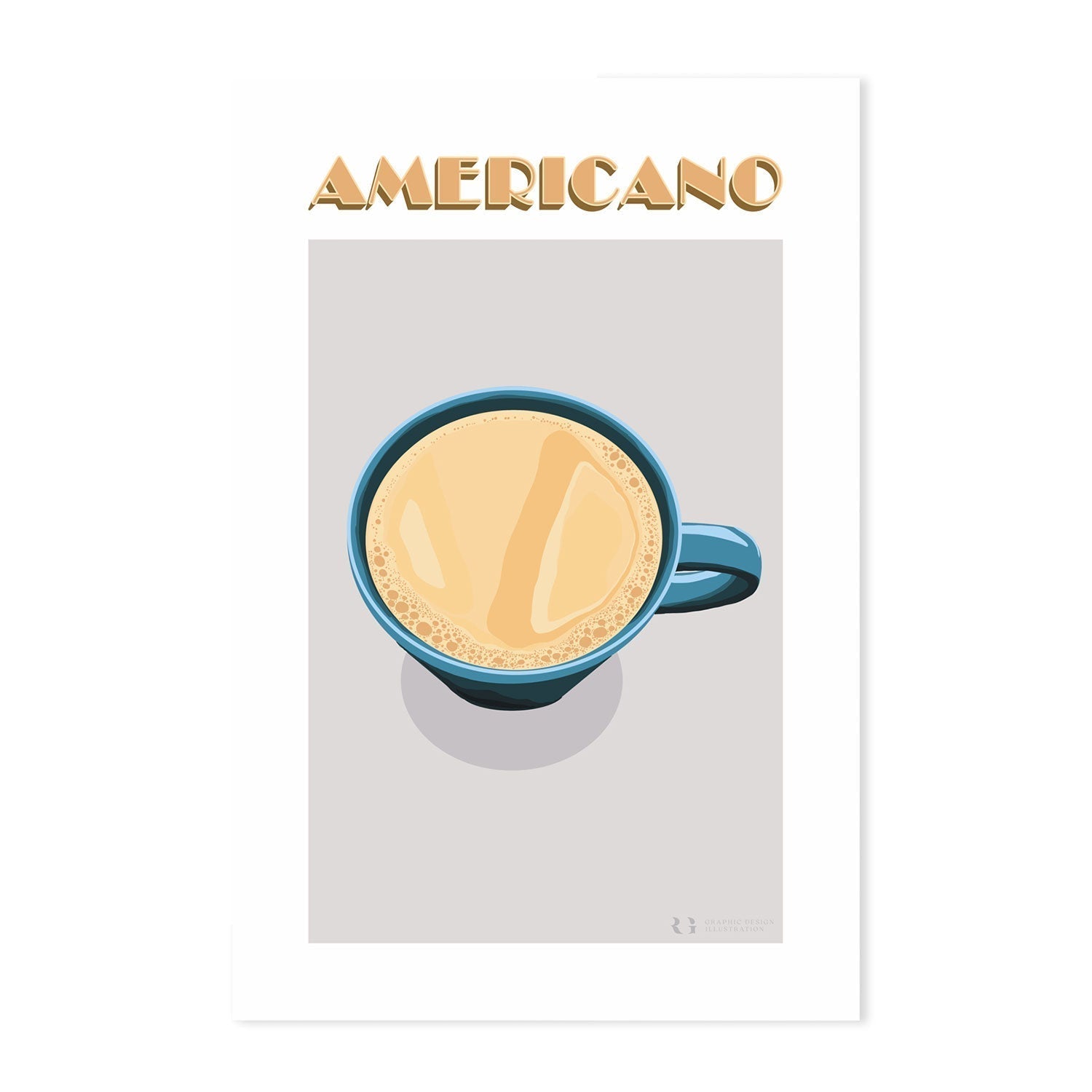 wall-art-print-canvas-poster-framed-Americano, Espresso & Latte, Set Of 3-by-Rosalyn Gray-Gioia Wall Art