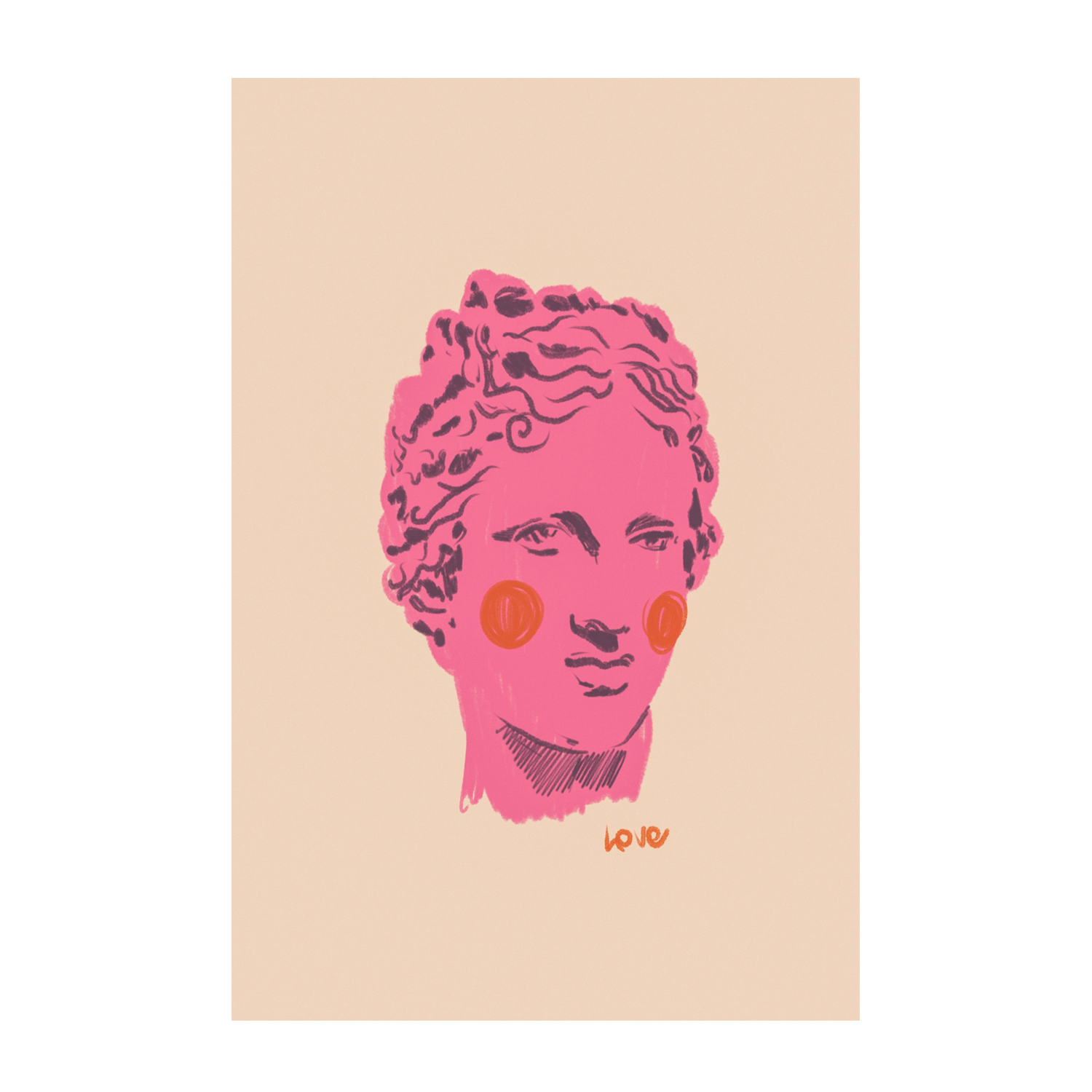 wall-art-print-canvas-poster-framed-Ancient Head , By Gigi Rosado-GIOIA-WALL-ART