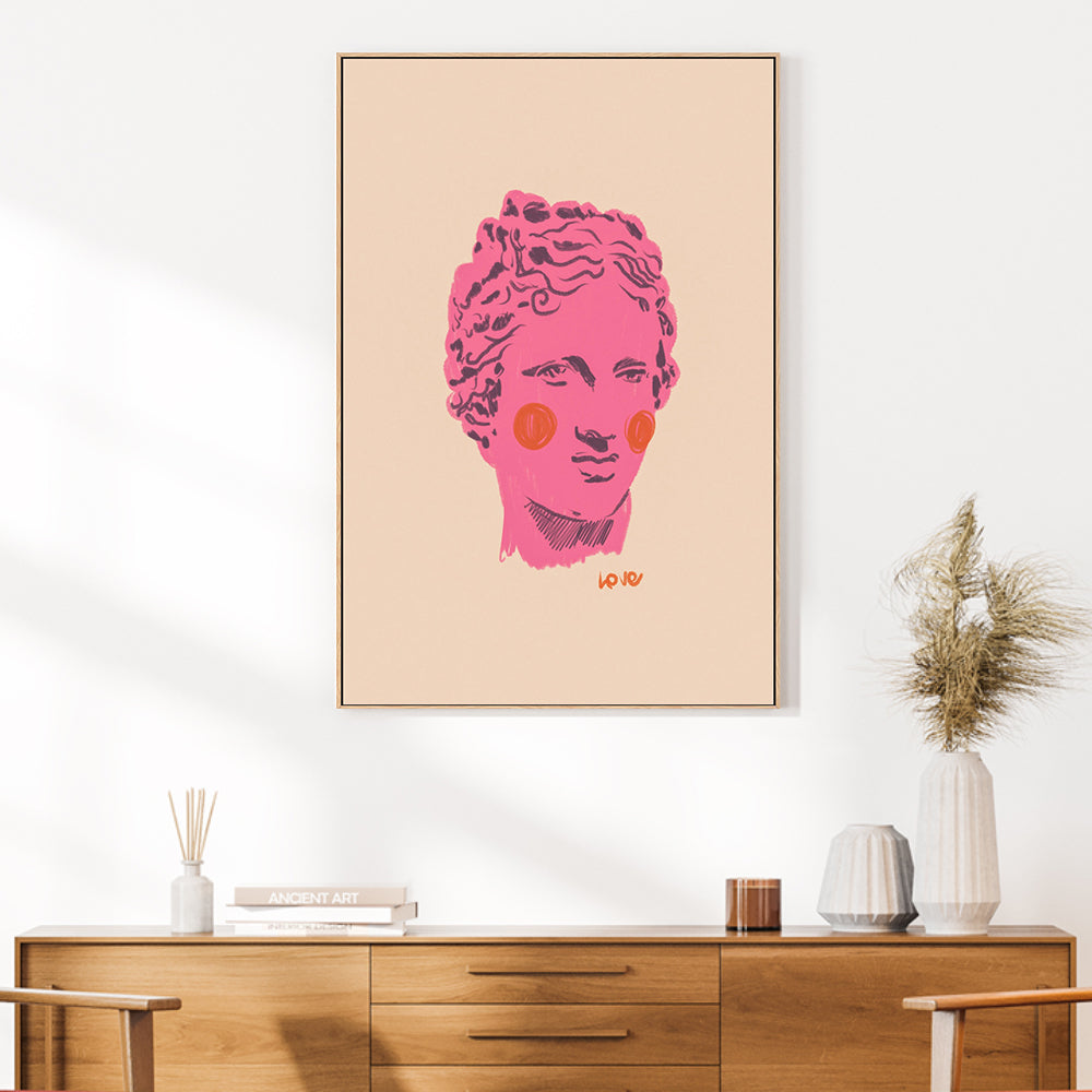 wall-art-print-canvas-poster-framed-Ancient Head , By Gigi Rosado-GIOIA-WALL-ART