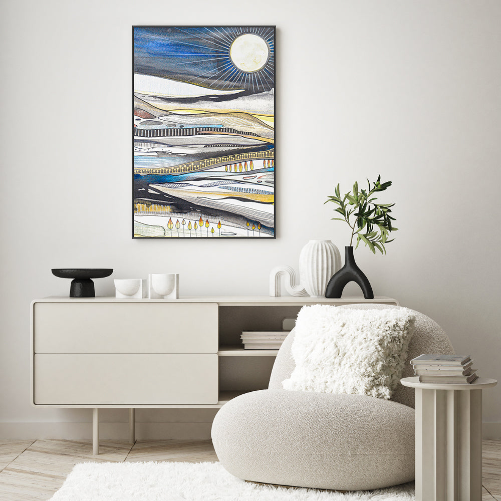 Antarctic Moon , By Sarah Carlton Art