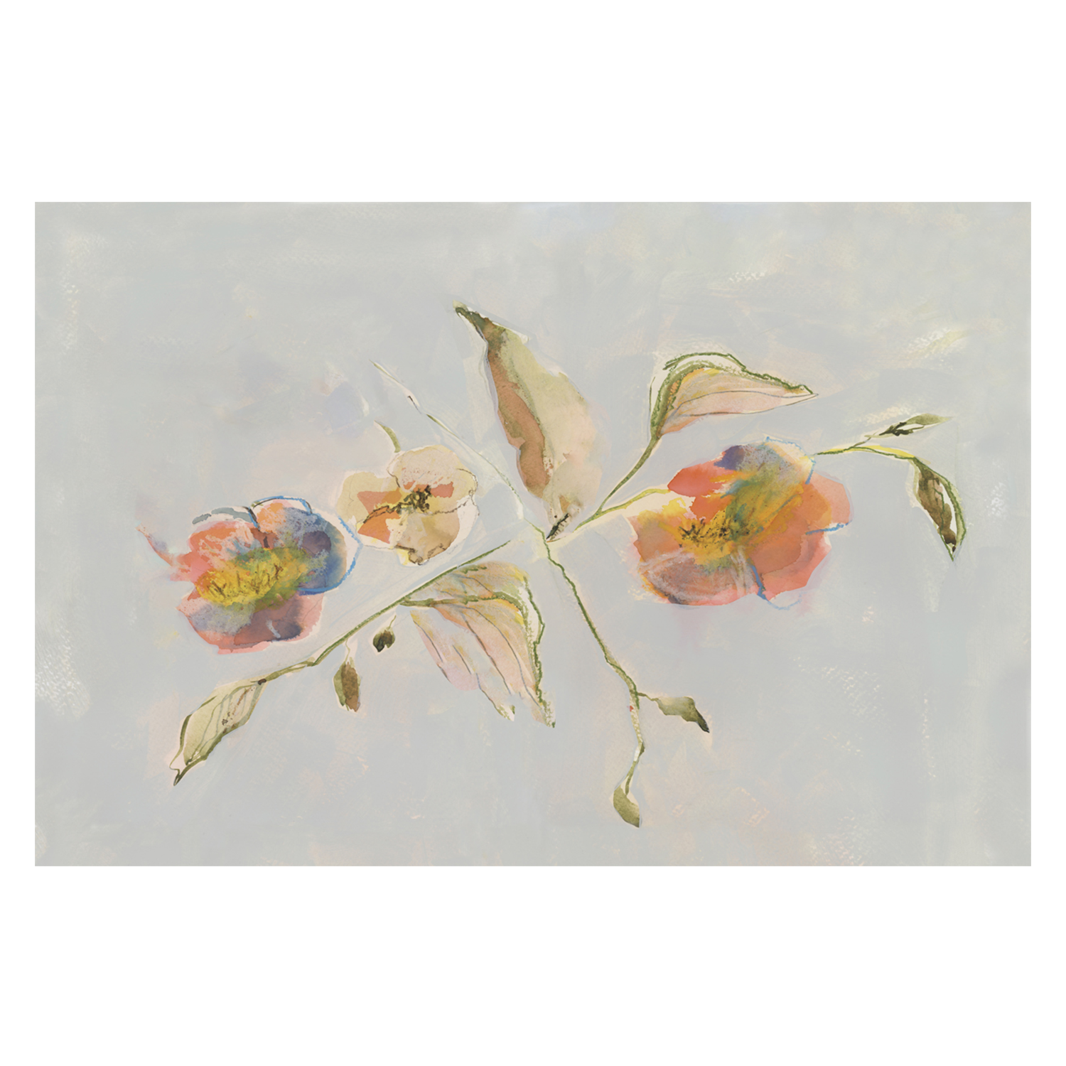 wall-art-print-canvas-poster-framed-Antique Flowers, Style A , By Lucrecia Caporale-1