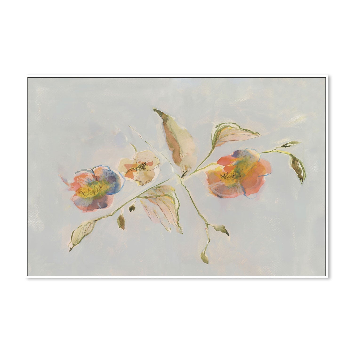 wall-art-print-canvas-poster-framed-Antique Flowers, Style A , By Lucrecia Caporale-5