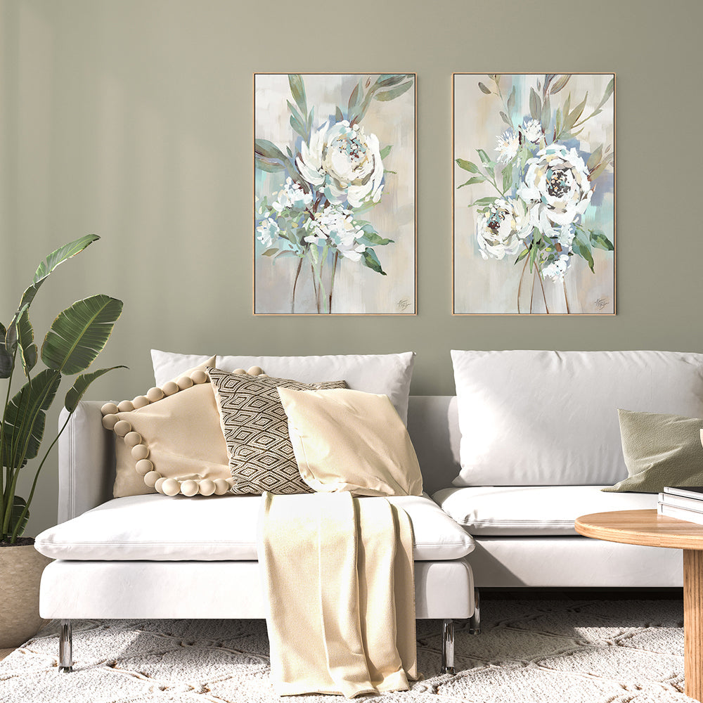 wall-art-print-canvas-poster-framed-Antique Rose, Style A & B, Set of 2 , By Nina Blue-7