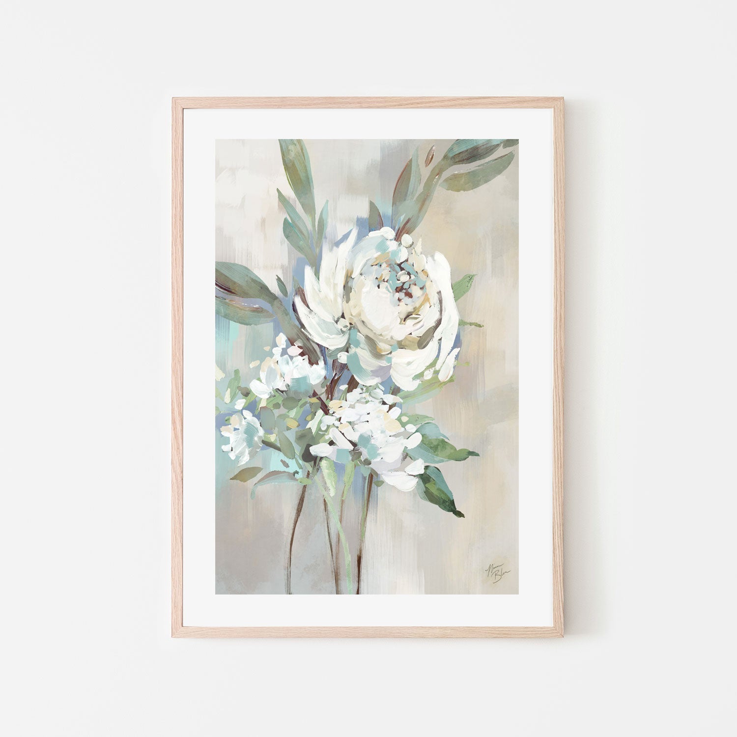 wall-art-print-canvas-poster-framed-Antique Rose, Style A , By Nina Blue-6