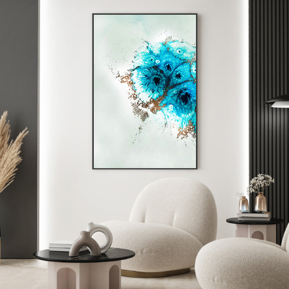 wall-art-print-canvas-poster-framed-Aqua Aurora, Style A , By Petra Meikle-2