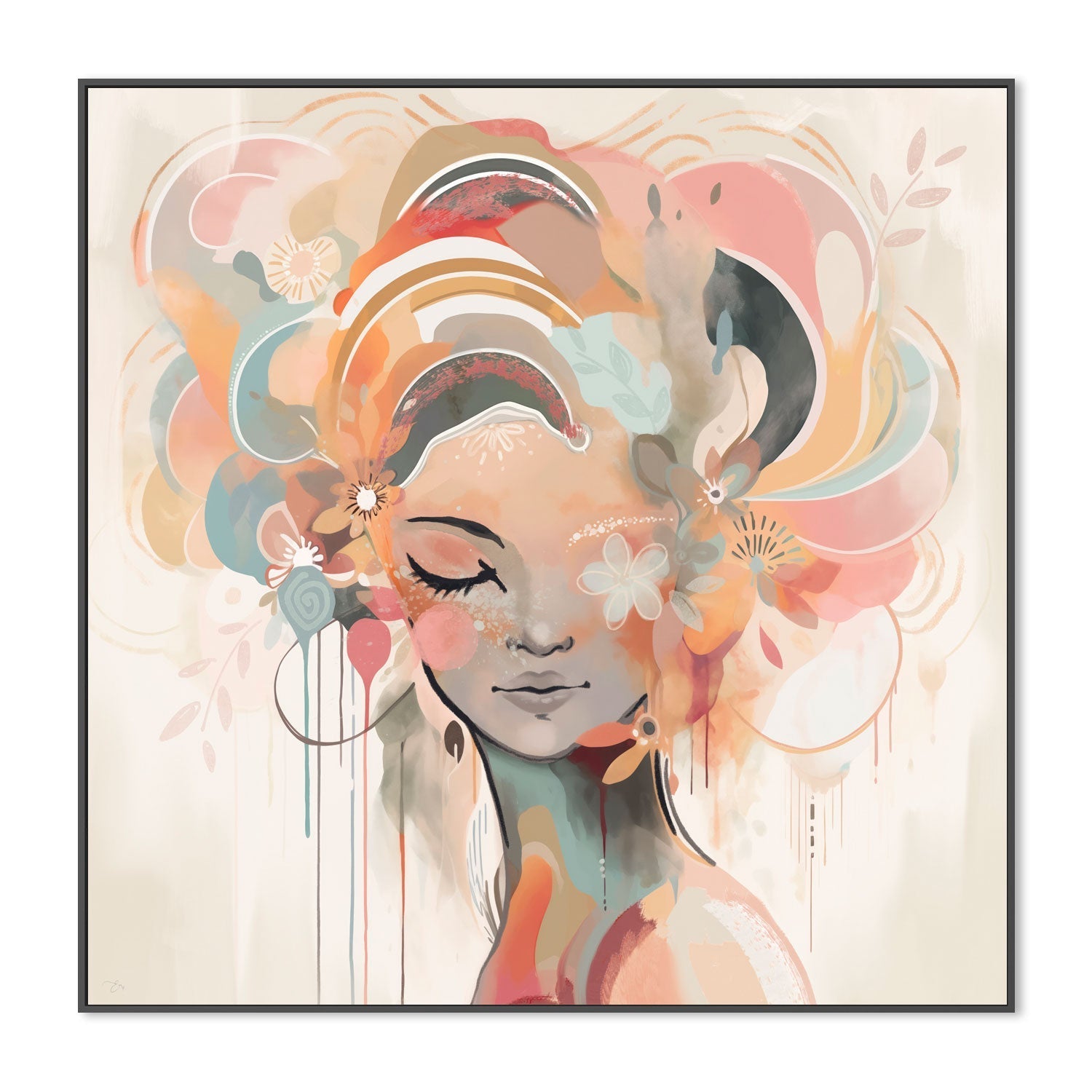 wall-art-print-canvas-poster-framed-Aria Blossom , By Bella Eve-3