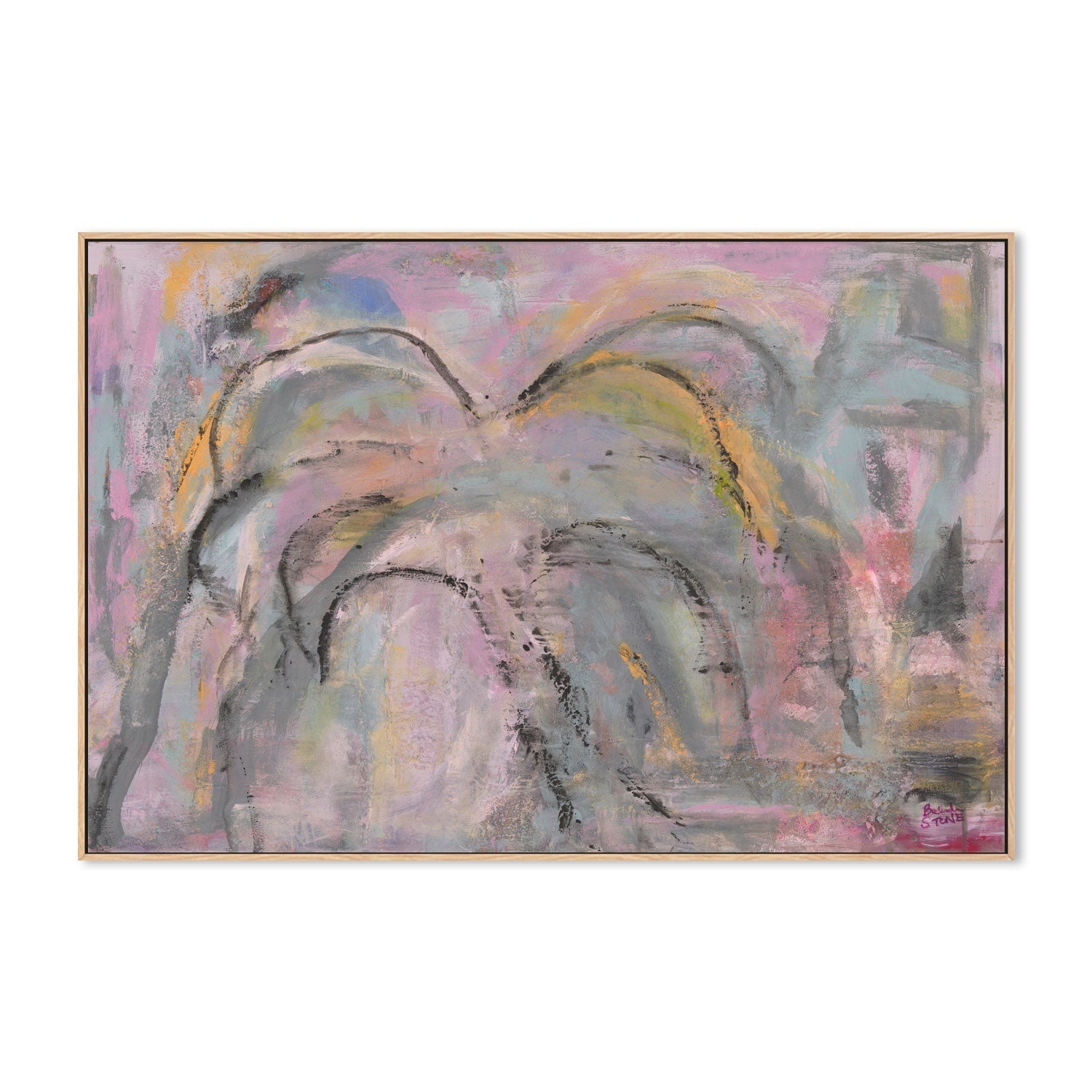 wall-art-print-canvas-poster-framed-Ashen Rose , By Belinda Stone-GIOIA-WALL-ART