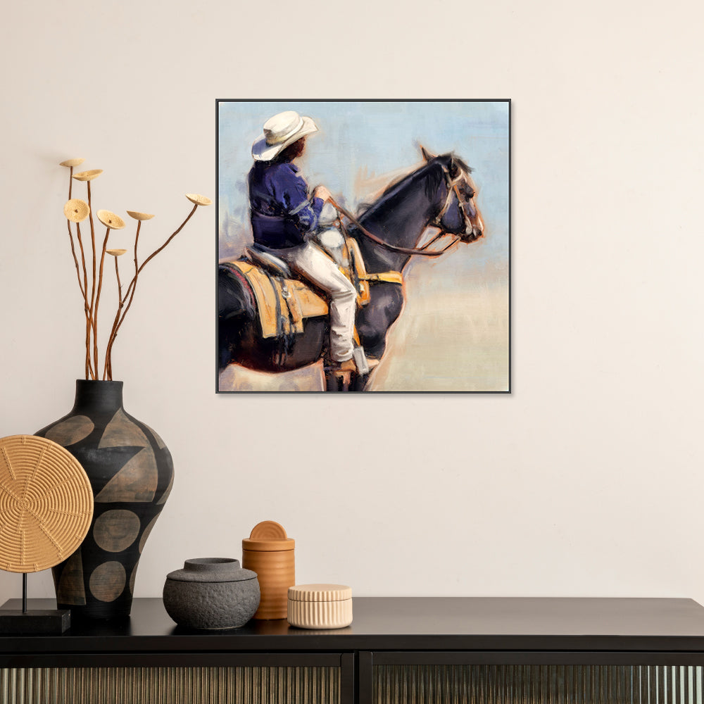 wall-art-print-canvas-poster-framed-At Ease , By Nina Blue-2