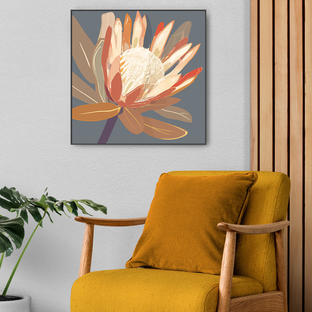 wall-art-print-canvas-poster-framed-Augusta Slate Protea , By Stacey Williams-7