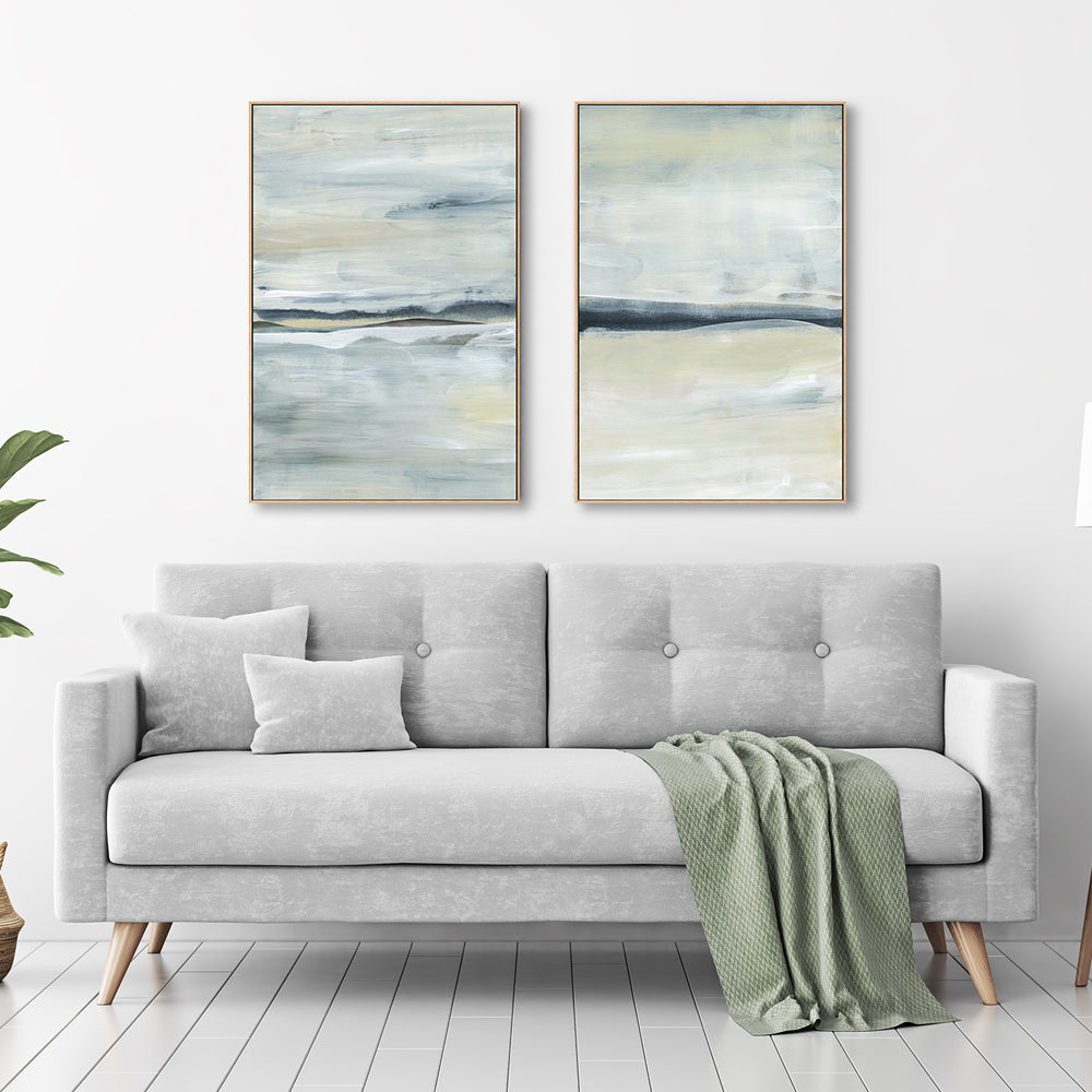 wall-art-print-canvas-poster-framed-Autmun Breeze, Style A & B, Set of 2-by-Emily Wood-Gioia Wall Art