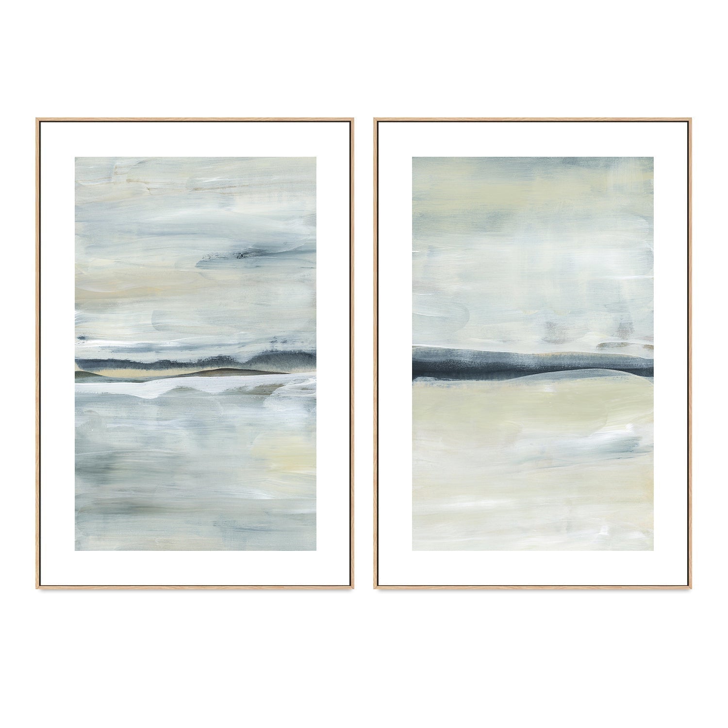 wall-art-print-canvas-poster-framed-Autmun Breeze, Style A & B, Set of 2-by-Emily Wood-Gioia Wall Art