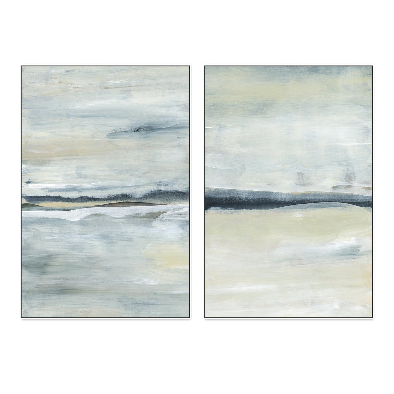 wall-art-print-canvas-poster-framed-Autmun Breeze, Style A & B, Set of 2-by-Emily Wood-Gioia Wall Art