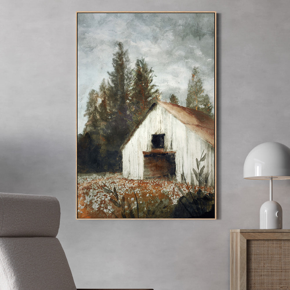 wall-art-print-canvas-poster-framed-Autumn Farmhouse, Style B , By Nina Blue-2