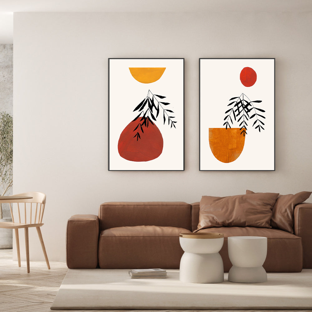 wall-art-print-canvas-poster-framed-Autumn Feels, Set Of 2 , By Ejaaz Haniff-GIOIA-WALL-ART