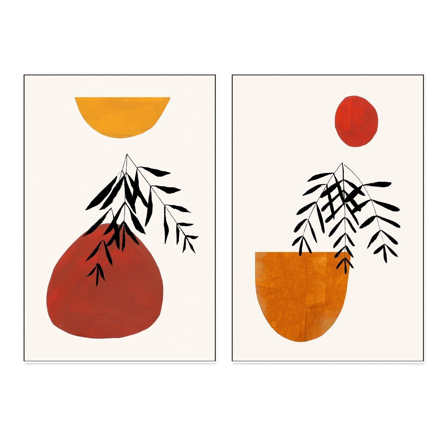 wall-art-print-canvas-poster-framed-Autumn Feels, Set Of 2 , By Ejaaz Haniff-GIOIA-WALL-ART