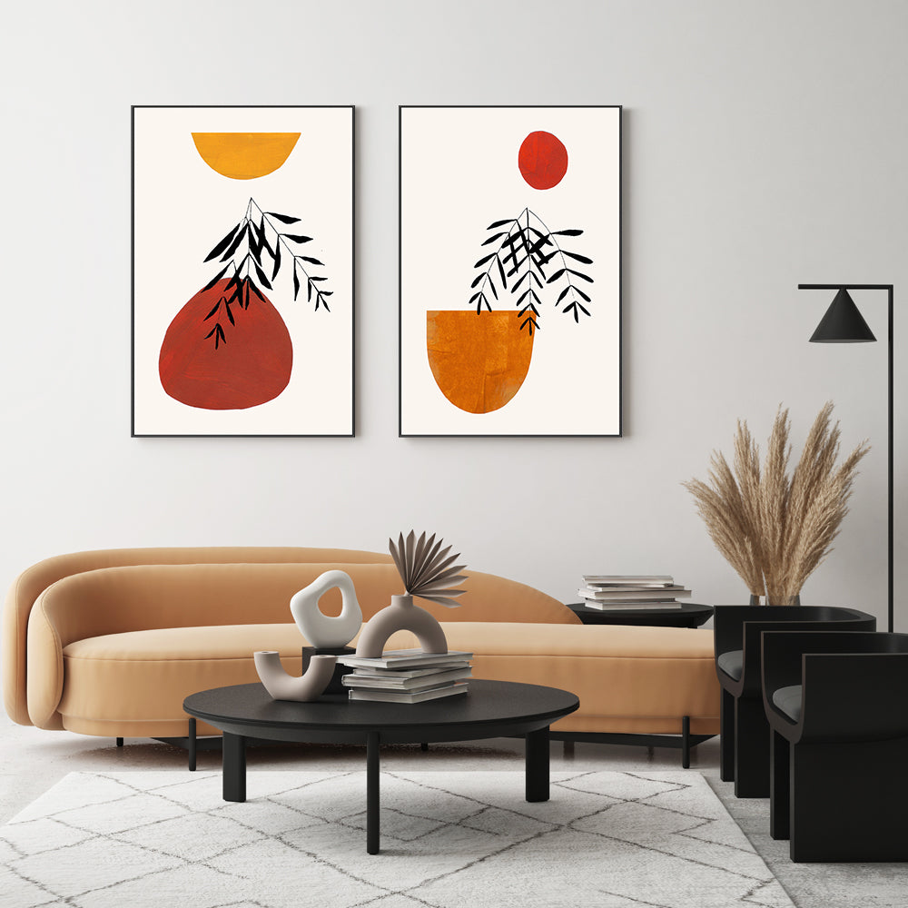 wall-art-print-canvas-poster-framed-Autumn Feels, Set Of 2 , By Ejaaz Haniff-GIOIA-WALL-ART