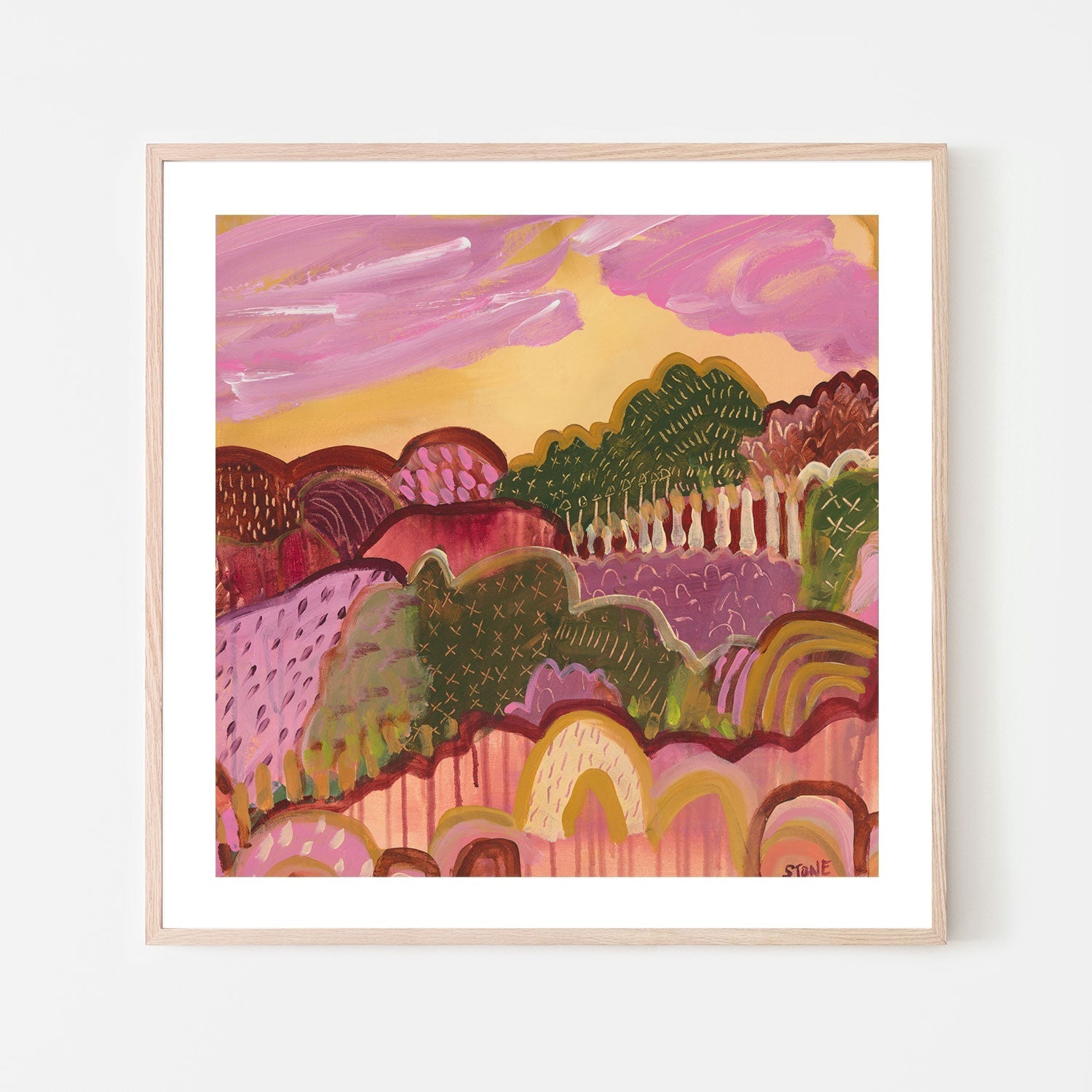 wall-art-print-canvas-poster-framed-Autumn Hills, Style B , By Belinda Stone-6