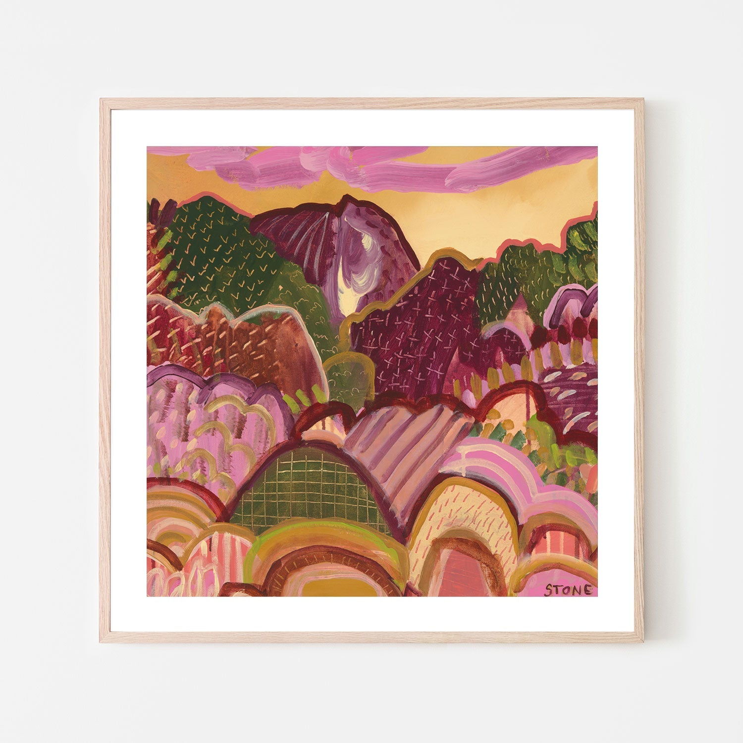 wall-art-print-canvas-poster-framed-Autumn Hills, Style C , By Belinda Stone-6