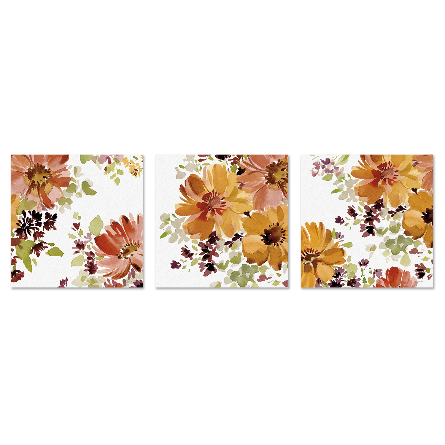 wall-art-print-canvas-poster-framed-Autumn Joy, Style A, B & C, Set Of 3 , By Katrina Pete-1