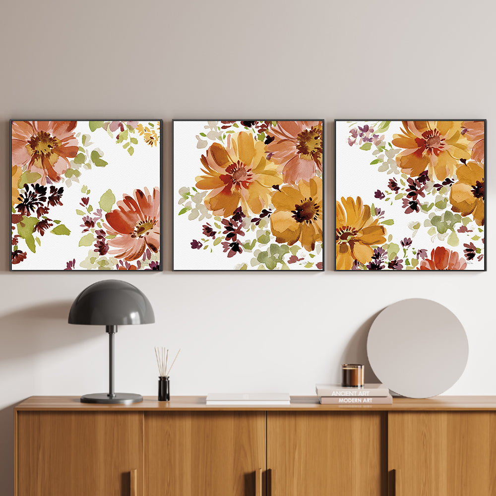 wall-art-print-canvas-poster-framed-Autumn Joy, Style A, B & C, Set Of 3 , By Katrina Pete-2