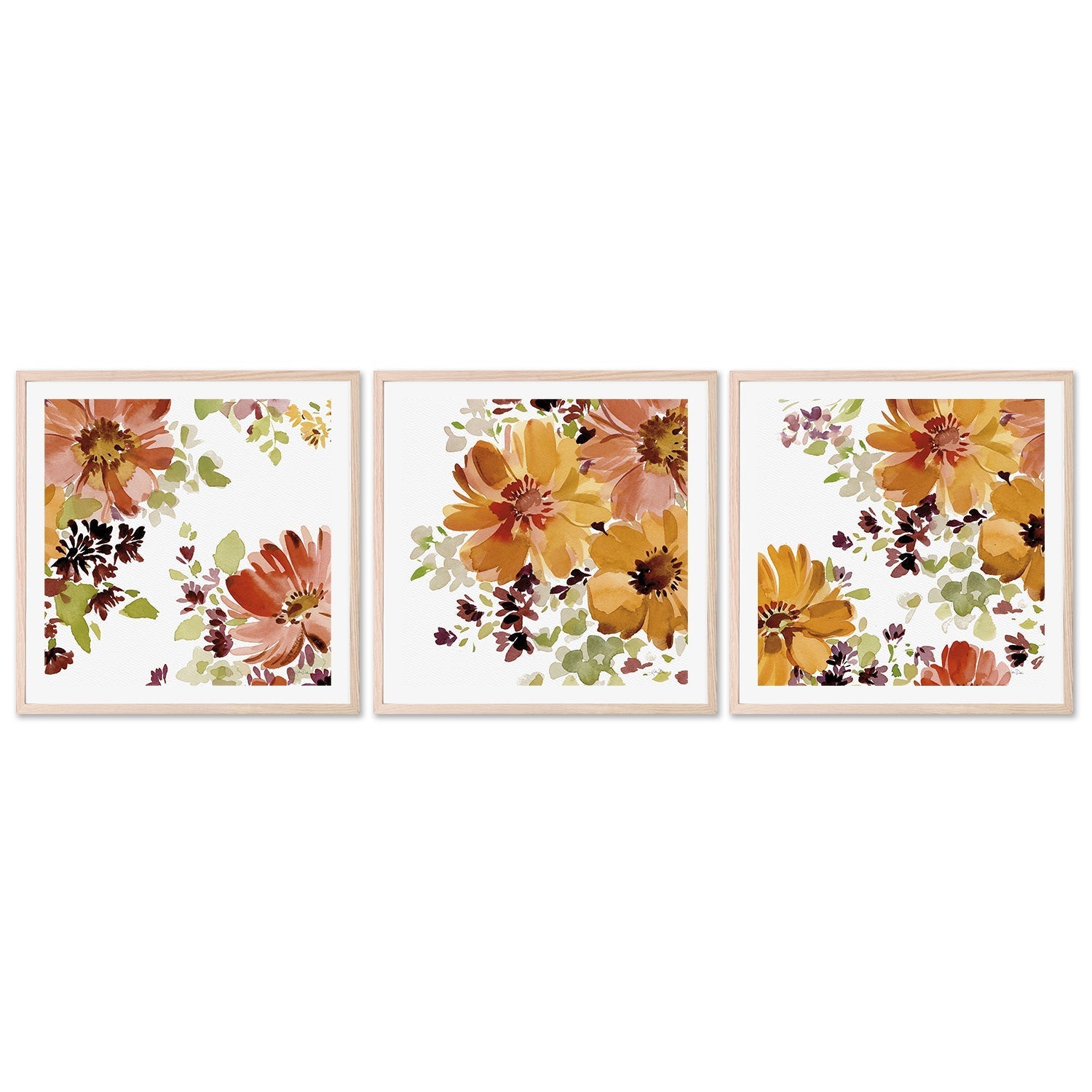 wall-art-print-canvas-poster-framed-Autumn Joy, Style A, B & C, Set Of 3 , By Katrina Pete-6