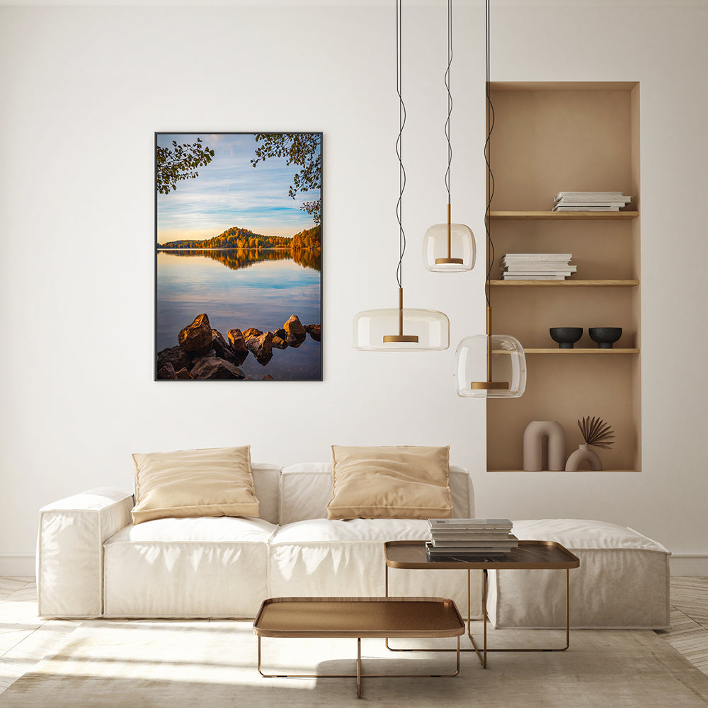 wall-art-print-canvas-poster-framed-Autumn Mountain , By Christian Lindsten-GIOIA-WALL-ART