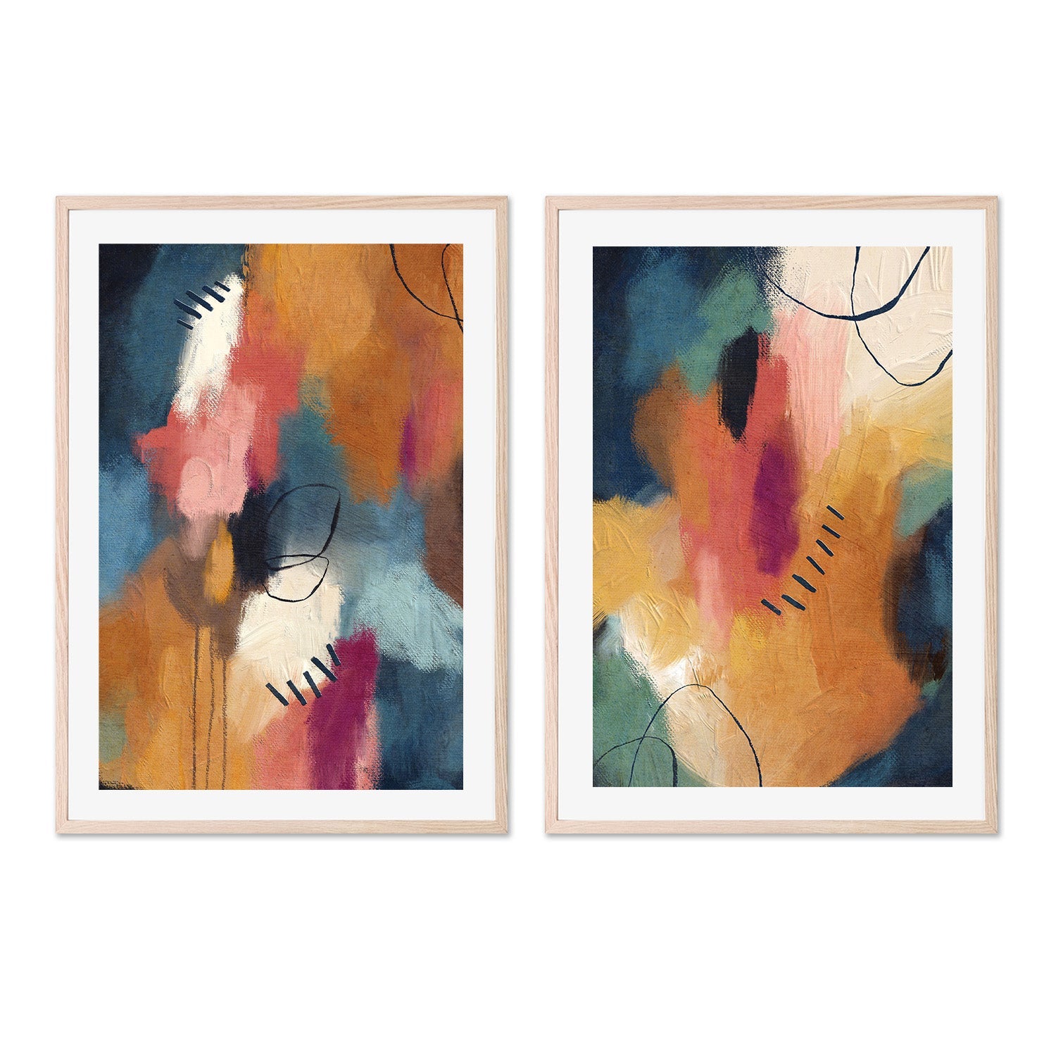 wall-art-print-canvas-poster-framed-Autumn Night, Set of 2 , By Lisa Nohren-6