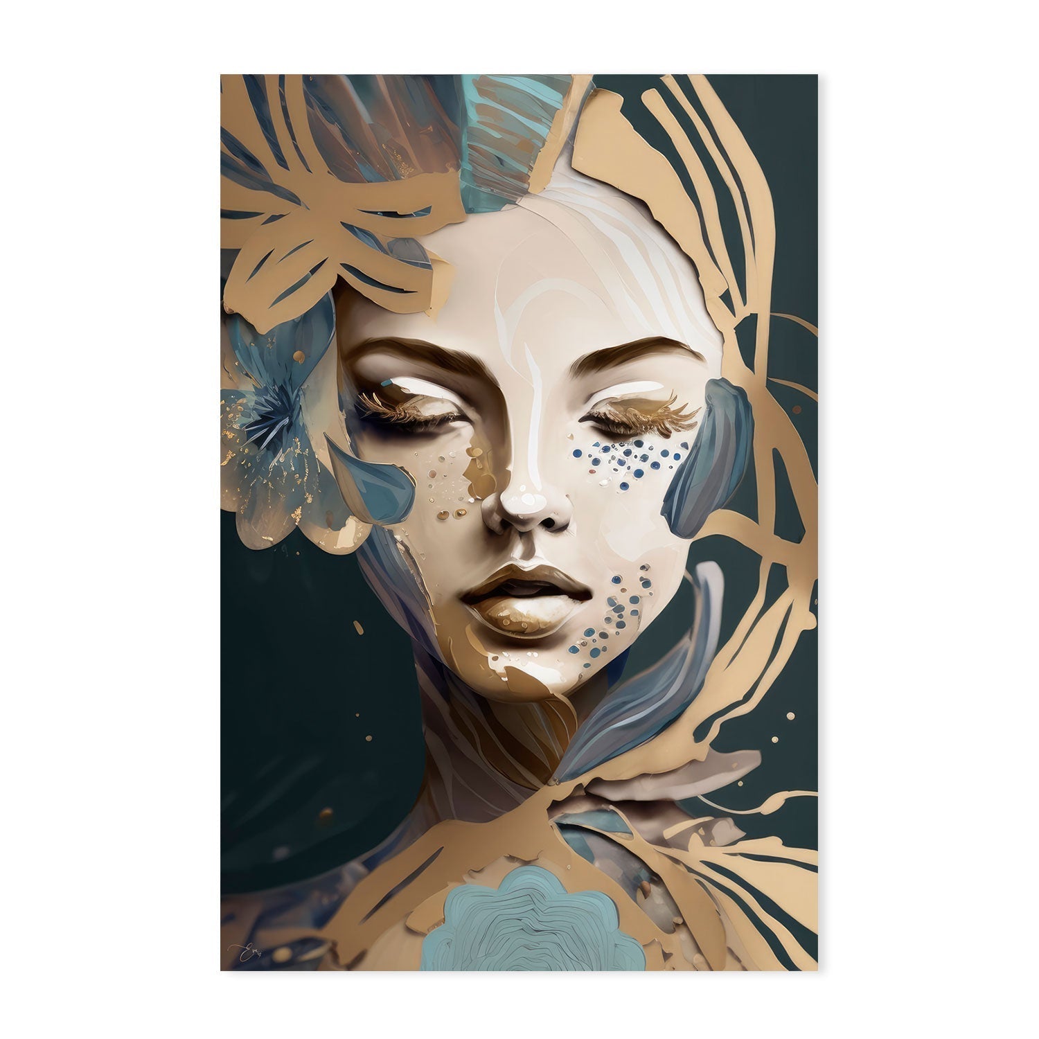 wall-art-print-canvas-poster-framed-Azura , By Bella Eve-GIOIA-WALL-ART