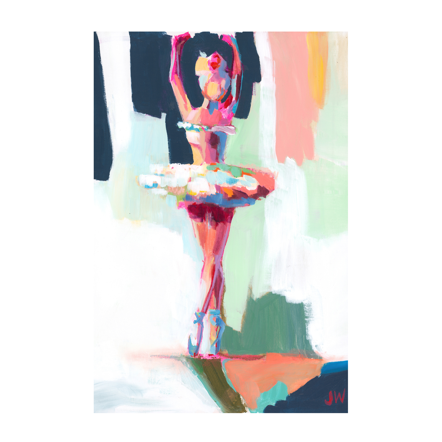 wall-art-print-canvas-poster-framed-Ballerina , By Jenny Westenhofer Art-1