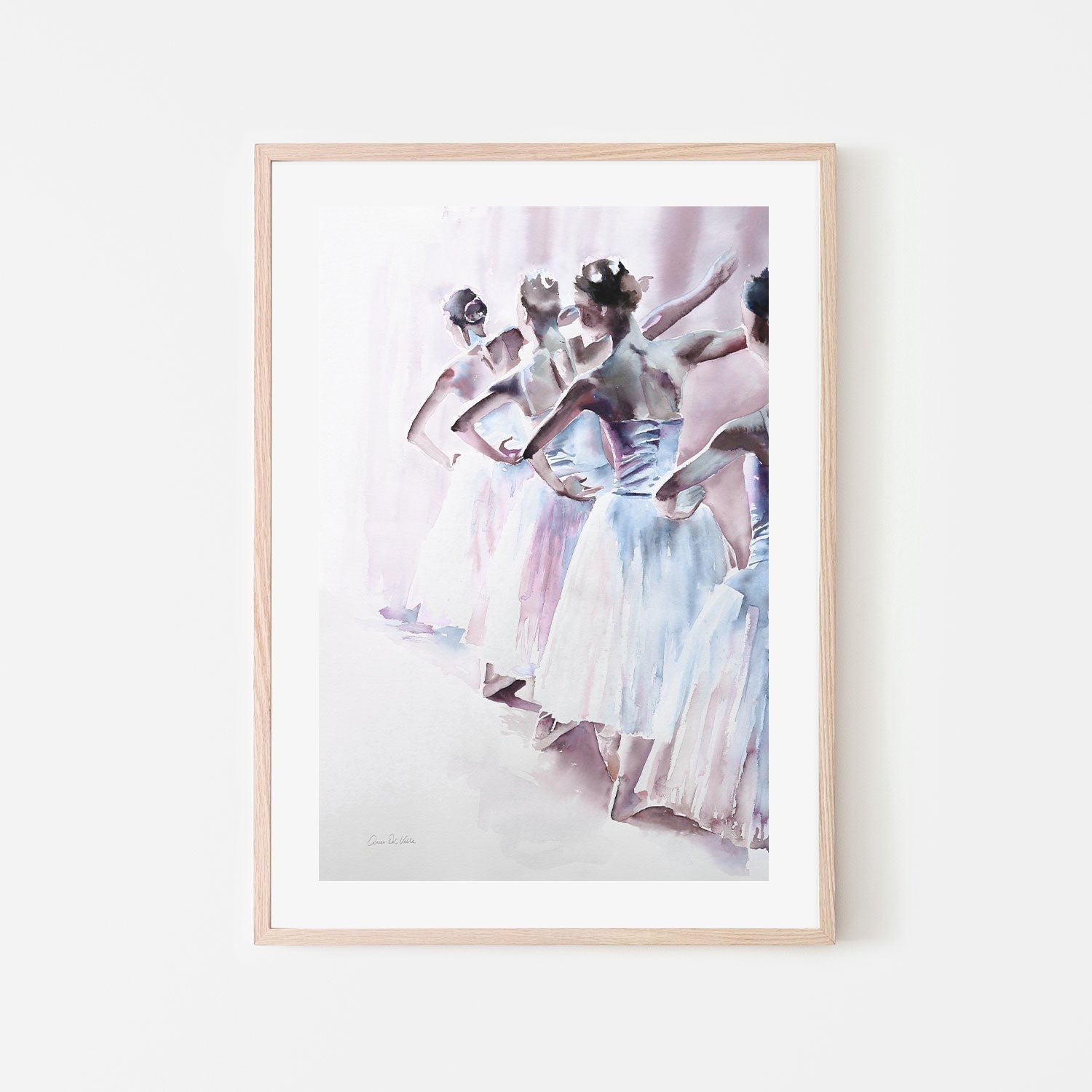 wall-art-print-canvas-poster-framed-Ballet Rehearsal , By Aimee Del Valle-GIOIA-WALL-ART