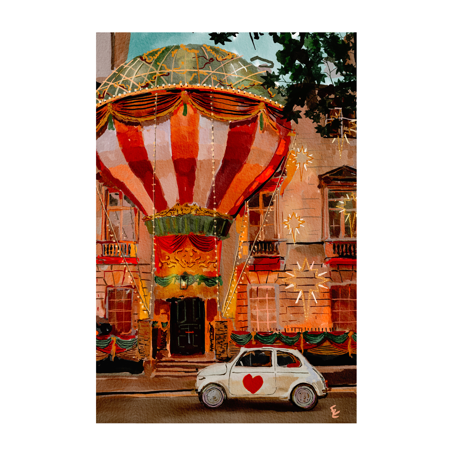 wall-art-print-canvas-poster-framed-Balloon house , By Ekaterina Zagorska-1