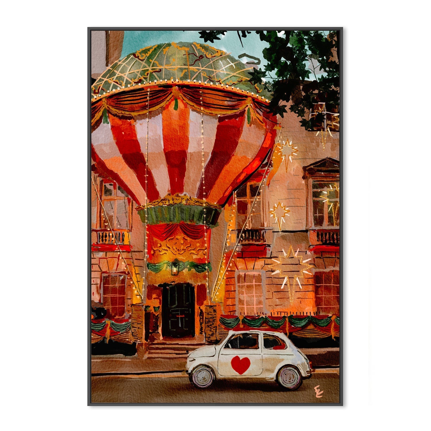 wall-art-print-canvas-poster-framed-Balloon house , By Ekaterina Zagorska-3