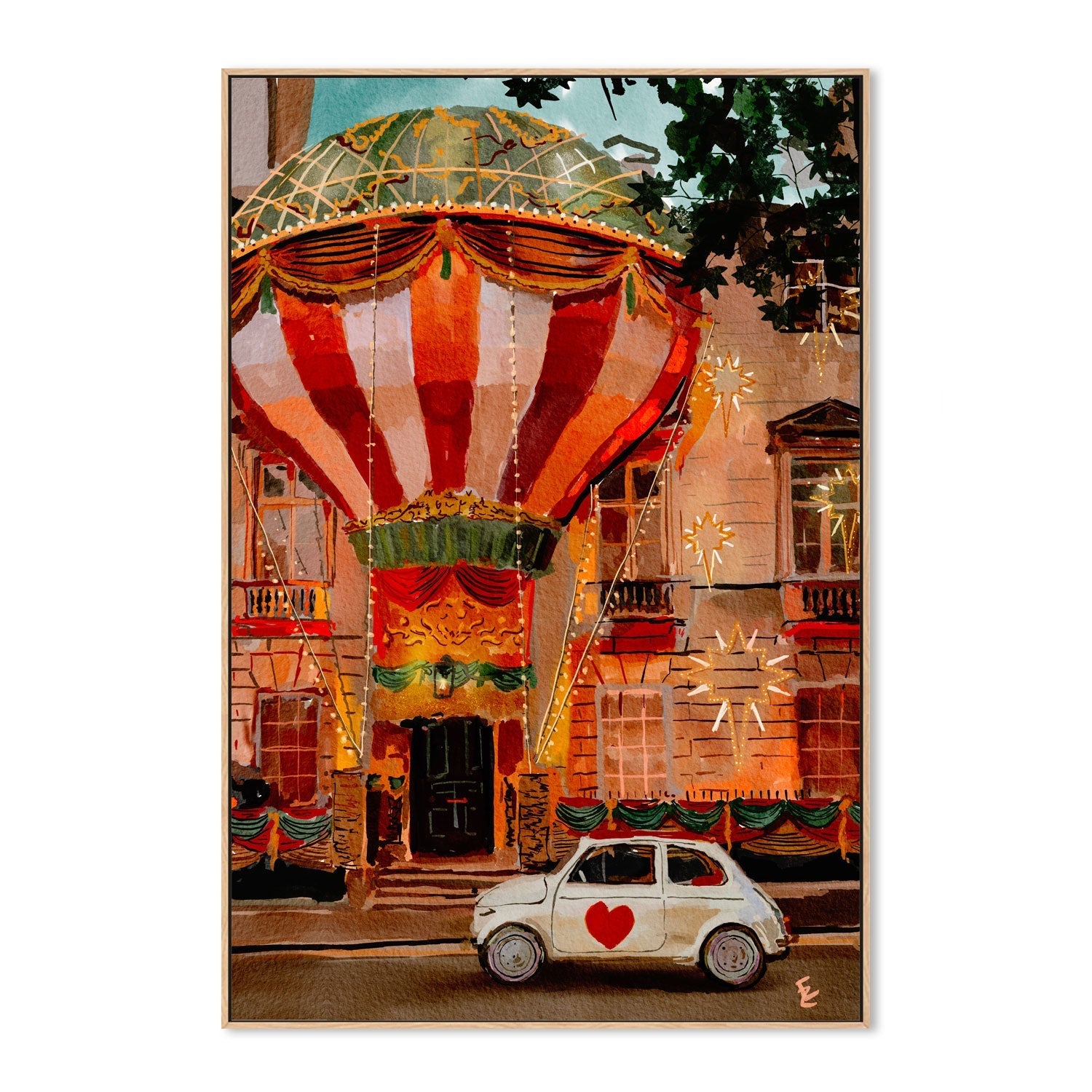 wall-art-print-canvas-poster-framed-Balloon house , By Ekaterina Zagorska-4