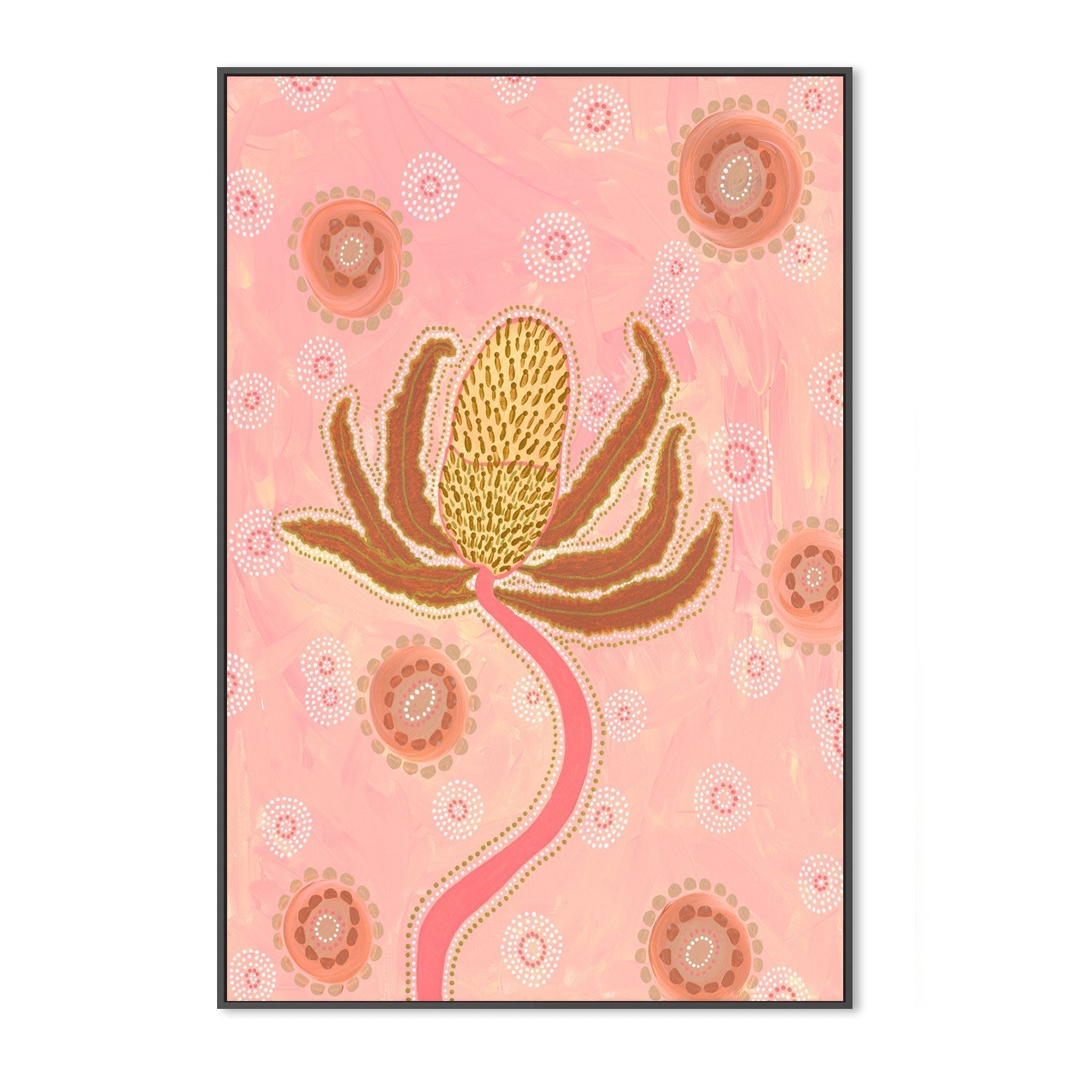 wall-art-print-canvas-poster-framed-Banksia, Style B , By Domica Hill-GIOIA-WALL-ART