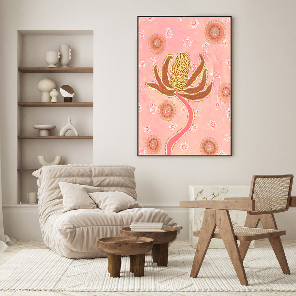 wall-art-print-canvas-poster-framed-Banksia, Style B , By Domica Hill-GIOIA-WALL-ART