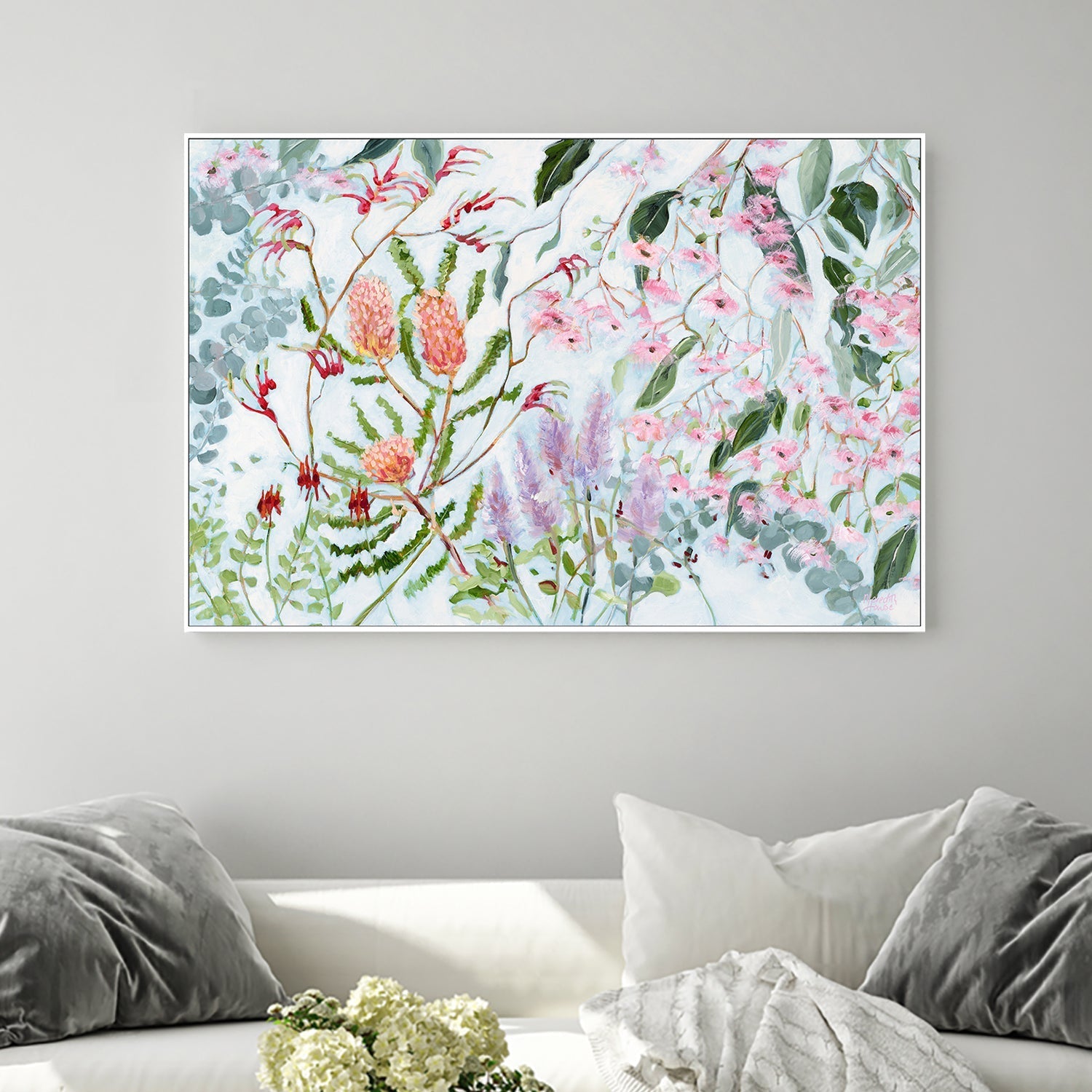 wall-art-print-canvas-poster-framed-Banksia, Style B , By Meredith Howse-2