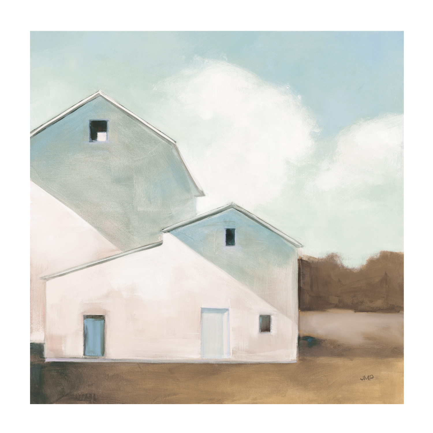 wall-art-print-canvas-poster-framed-Barn Shadows Neutral , By Julia Purinton , By Julia Purinton-1