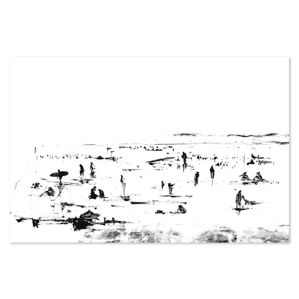 wall-art-print-canvas-poster-framed-Beach People , By Dan Hobday-by-Dan Hobday-Gioia Wall Art