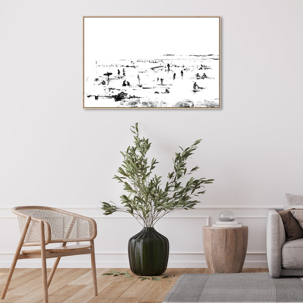 wall-art-print-canvas-poster-framed-Beach People , By Dan Hobday-by-Dan Hobday-Gioia Wall Art