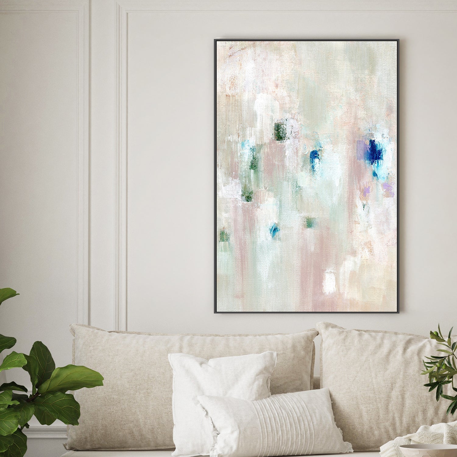 wall-art-print-canvas-poster-framed-Beige Abstract , By Nikita Jariwala-2