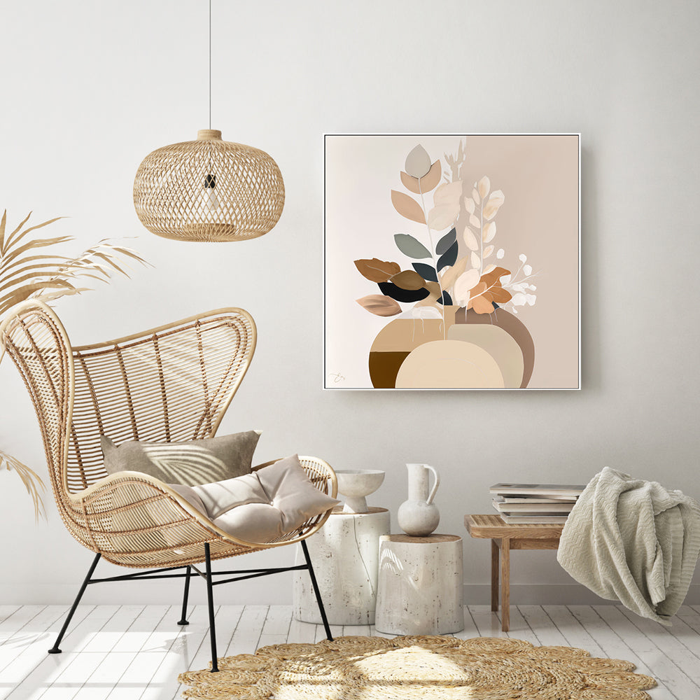 wall-art-print-canvas-poster-framed-Beige Fauna , By Bella Eve-2