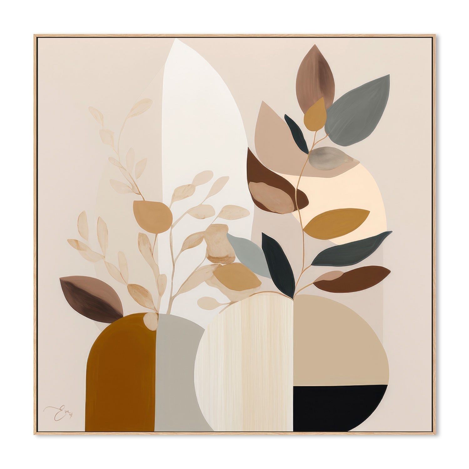 wall-art-print-canvas-poster-framed-Beige Fauna , By Bella Eve-GIOIA-WALL-ART