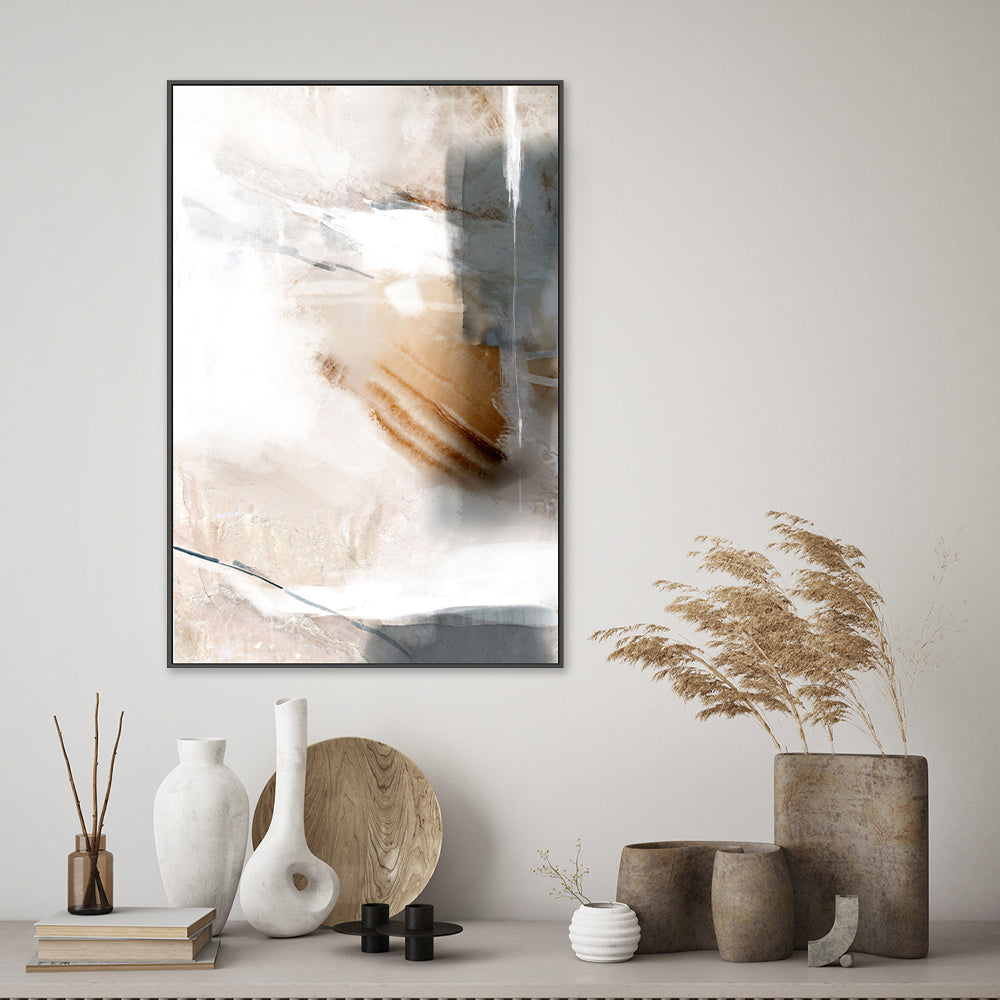 wall-art-print-canvas-poster-framed-Beige Fondness, Style B-GIOIA-WALL-ART