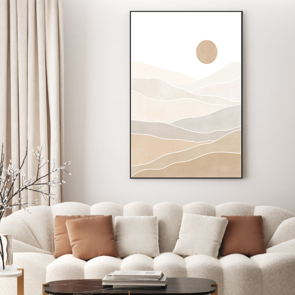 wall-art-print-canvas-poster-framed-Beige Horizons , By Elena Ristova-GIOIA-WALL-ART