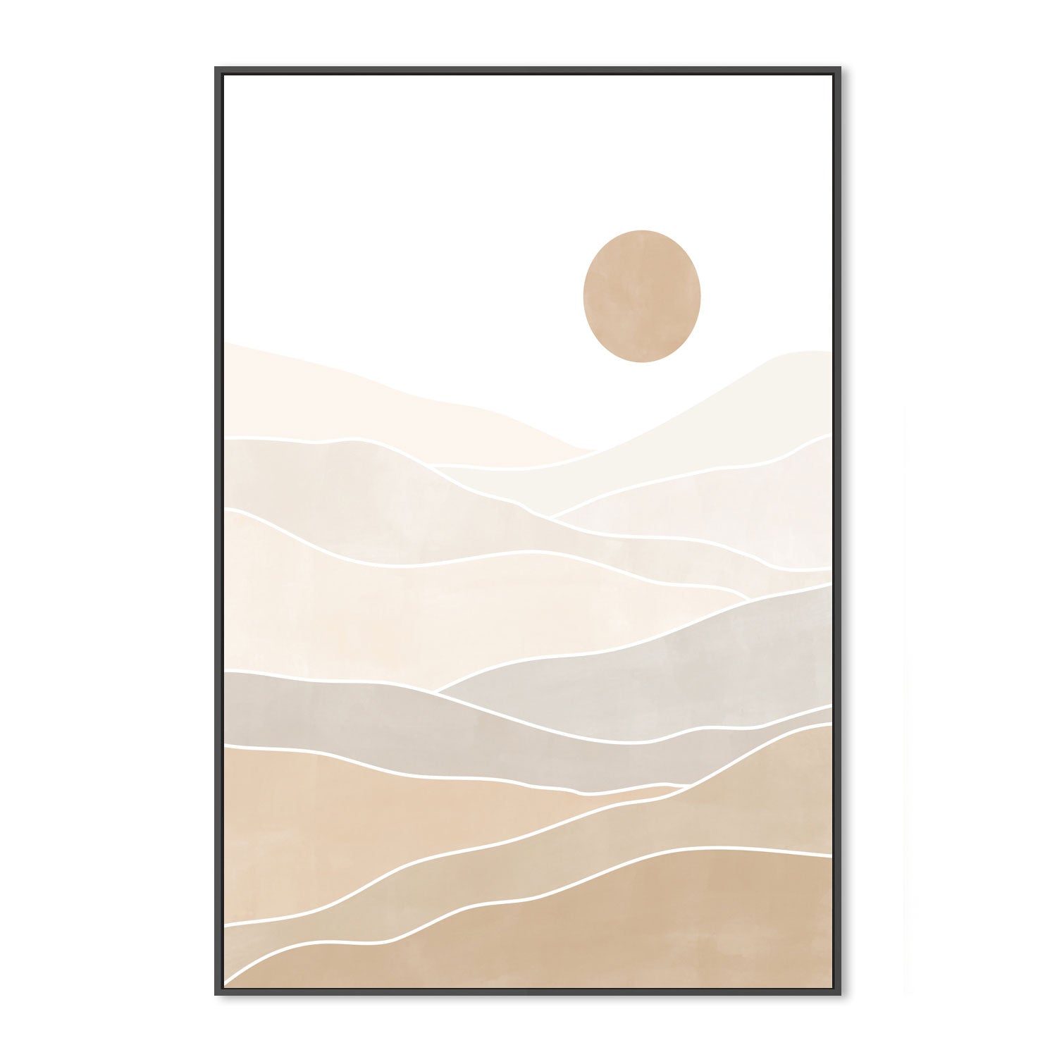 wall-art-print-canvas-poster-framed-Beige Horizons , By Elena Ristova-GIOIA-WALL-ART