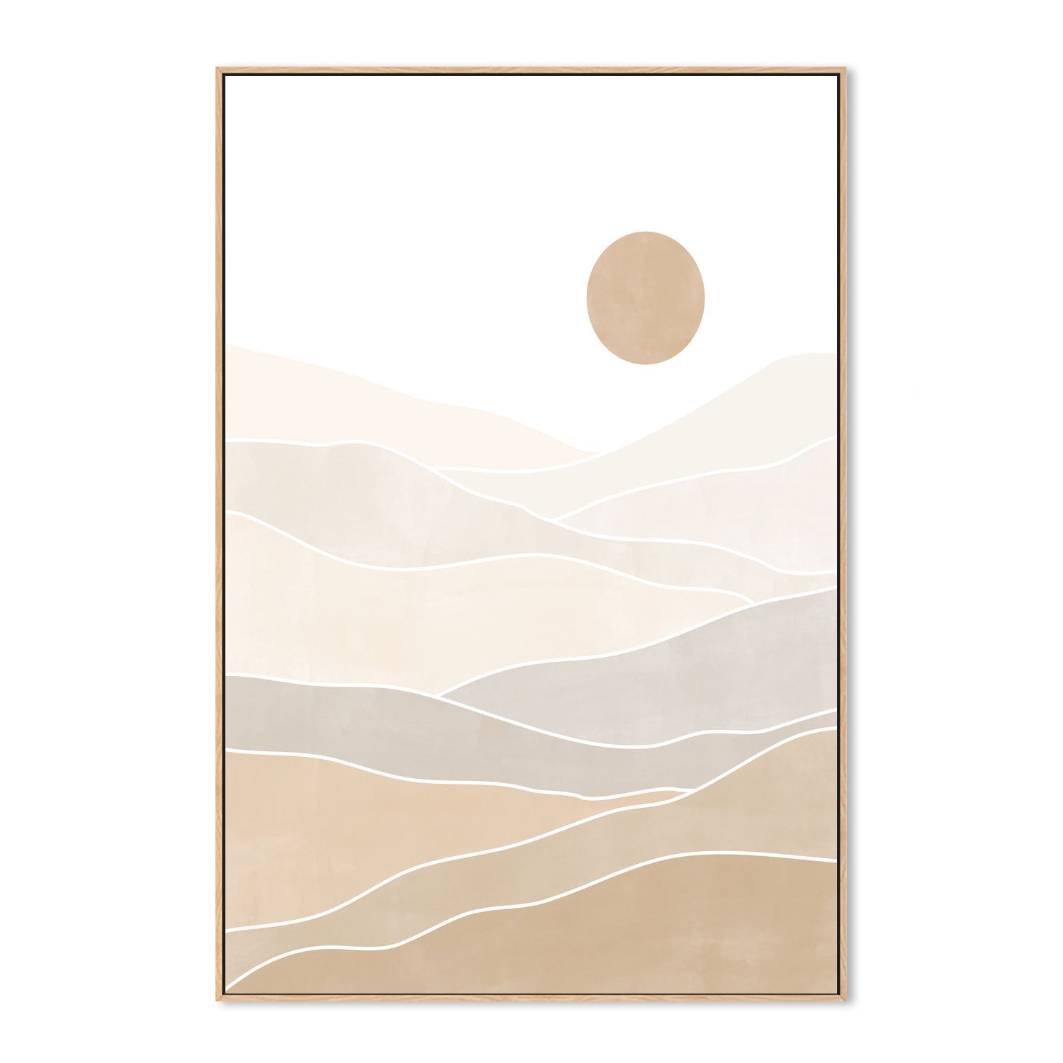 wall-art-print-canvas-poster-framed-Beige Horizons , By Elena Ristova-GIOIA-WALL-ART