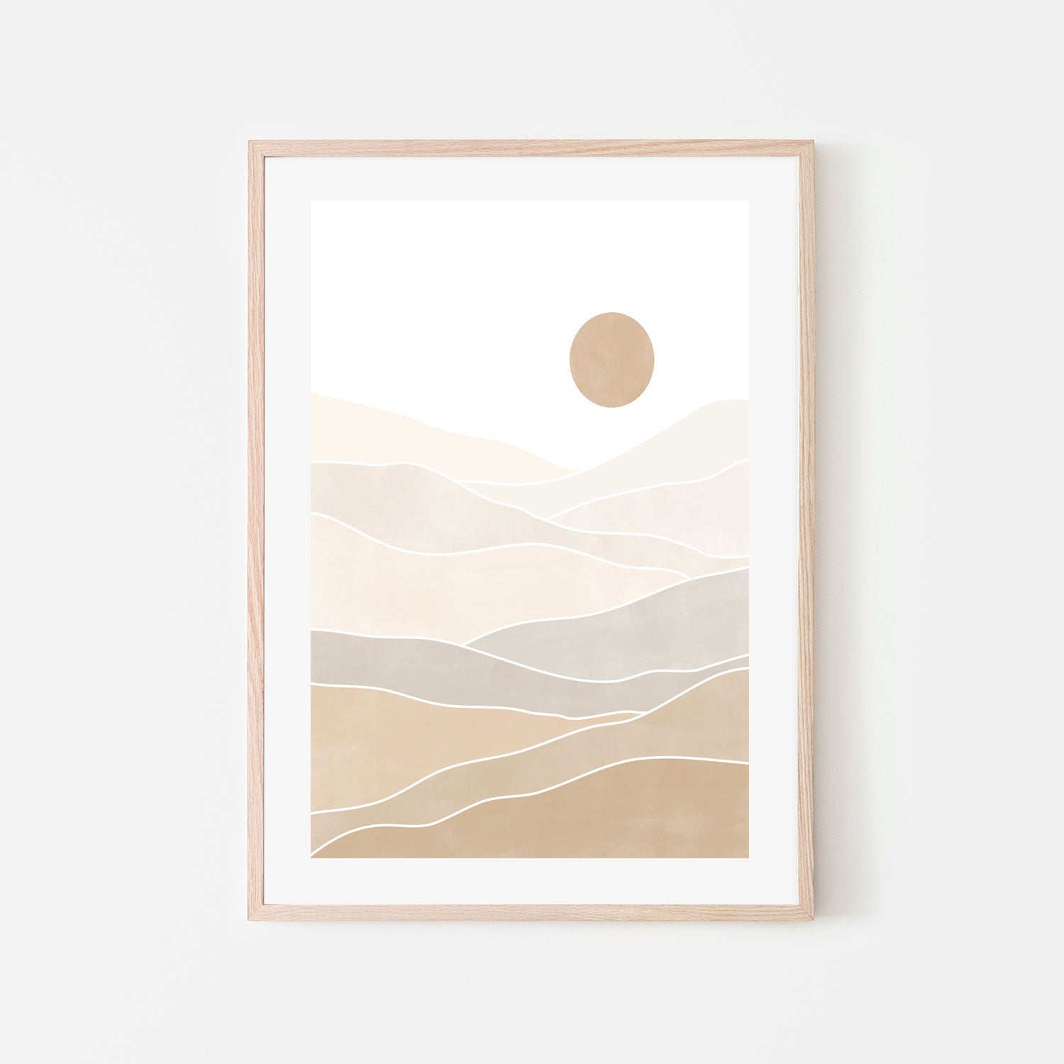 wall-art-print-canvas-poster-framed-Beige Horizons , By Elena Ristova-GIOIA-WALL-ART